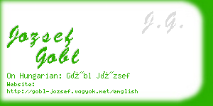 jozsef gobl business card